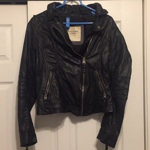 Abercrombie & Fitch faux leather jacket